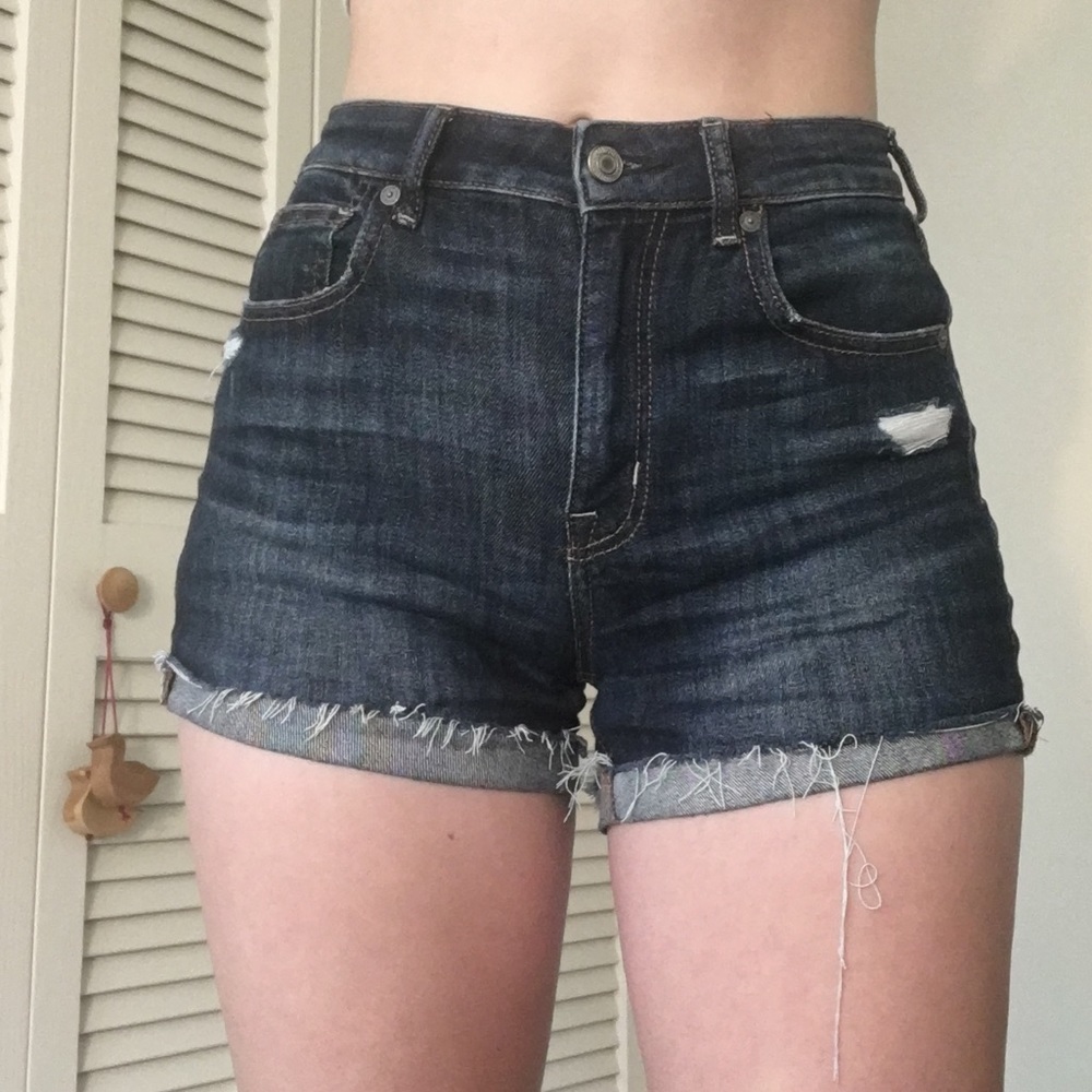 Stretchy American Eagle high-waisted shorts